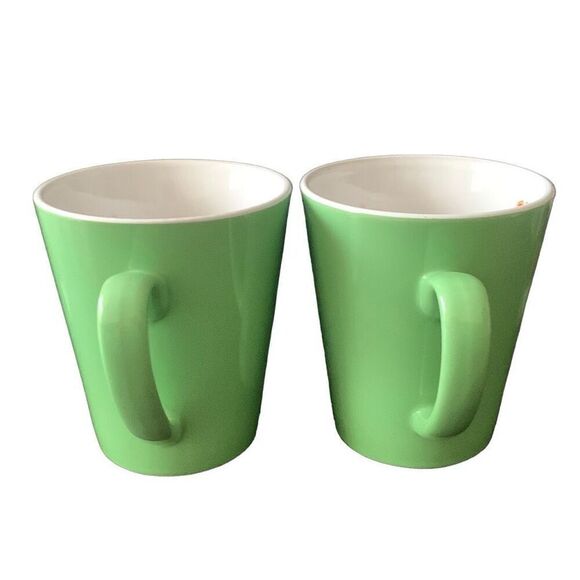 Vintage Lot Set of 2 1999 Kahlua Anything Goes Green Coffee Mug Cups - Picture 11 of 12